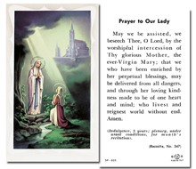 Our Lady of Lourdes with Bernadette - Prayer to Our Lady