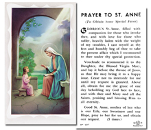 St. Anne - Prayer to St. Anne