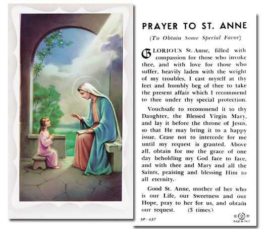 St. Anne - Prayer to St. Anne