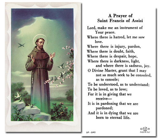 St. Francis - A Prayer of St. Francis of Assisi