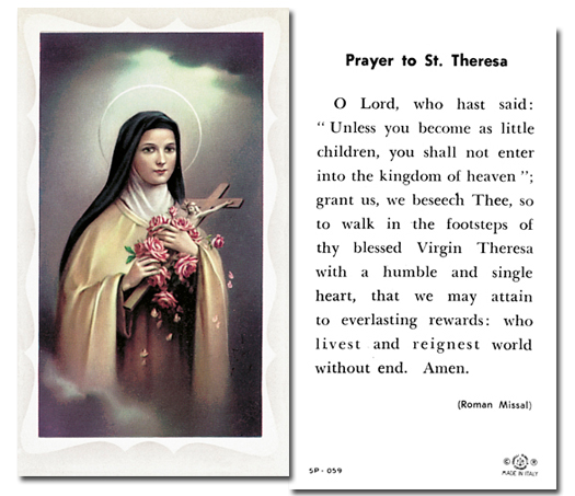 St. Therese - Prayer to St. Therese