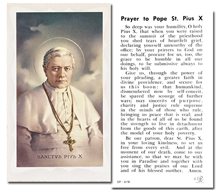 St. Pius X - Prayer to Pope St. Pius X