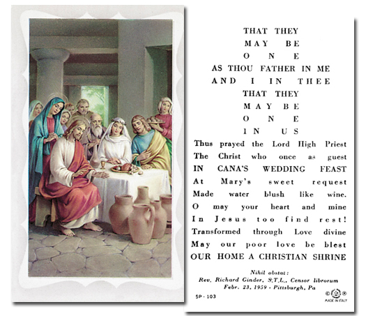 Wedding at Cana with Prayer