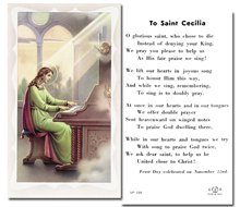 St. Cecilia - Prayer to St. Cecilia
