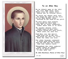 St. John Berchman - Prayer to An Altar Server