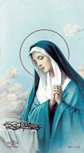 Mater Dolorosa Bonella Paper Holy Card