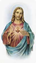 Sacred Heart of Jesus Bonella Paper Holy Card