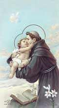 St. Anthony Bonella Paper Holy Card