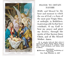 Birth of Christ - Prayer to Obtain Favors