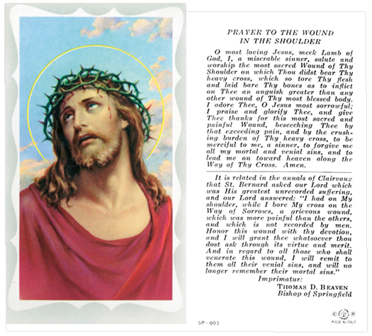 Christ with Thorns - Wound in the Shoulder