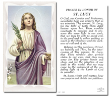 St. Lucy - Prayer to St. Lucy