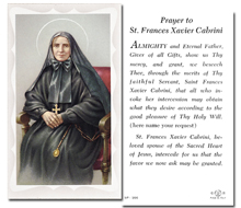 St. Frances Cabrini - Prayer to St. Frances Xavier Cabrini