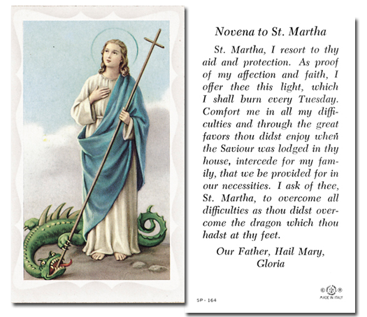 St. Martha - Novena to St. Martha