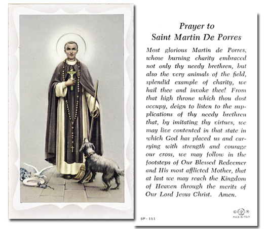 St. Martin De Porres - Prayer to St. Martin De Porres