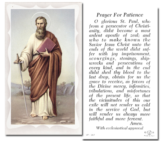 St. Paul - Prayer For Patience