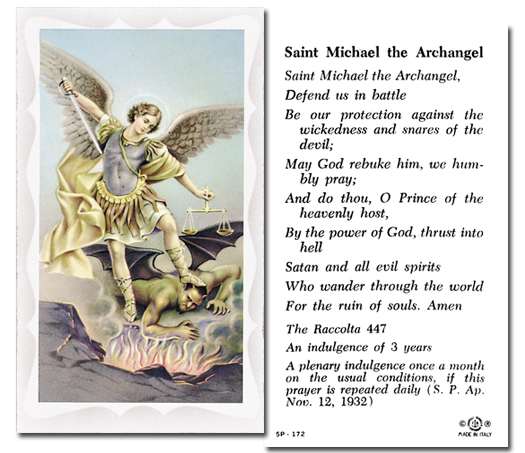 St. Michael - Prayer to St. Michael The Archangel