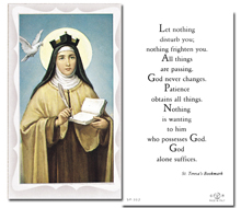 St. Teresa of Avila - St. Teresas Bookmark