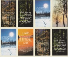 Popular Verses 8-UP Holy Card