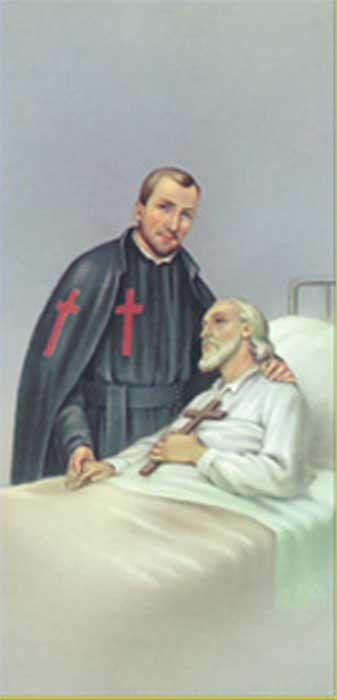 St. Camillus Holy Card (8-UP)
