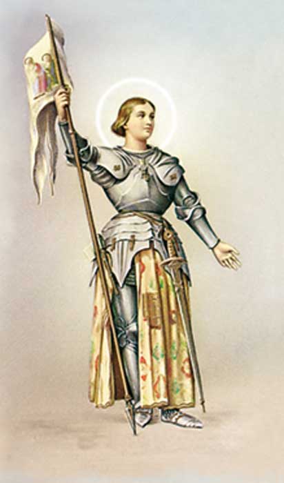 St. Joan of Arc Holy Card (8-UP)
