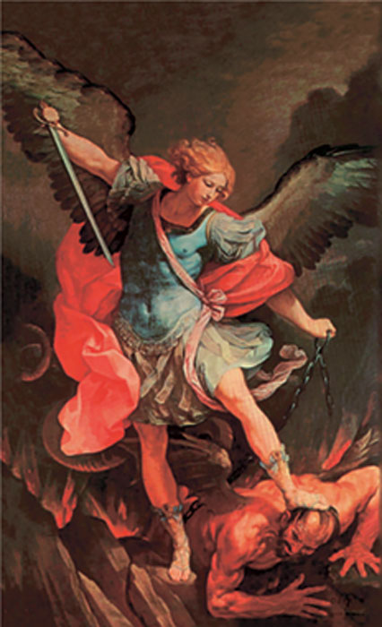 St. Michael Holy Card (8-UP)