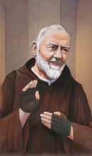 St. Pio Holy Card (8-UP)