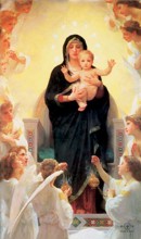 Our Lady of the Angels Holy Card (8-UP)