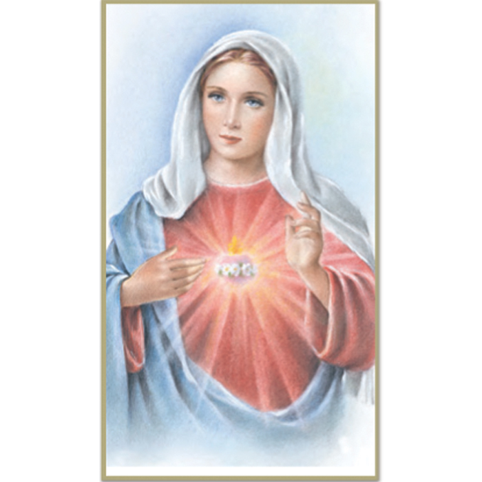 Immaculate Heart of Mary 8-UP Holy Card