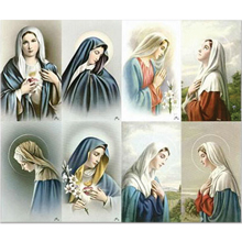 Assorted Madonna 8-UP Holy Card