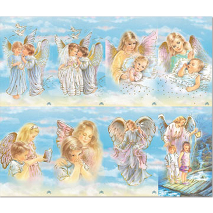 Assorted Angels 8-UP Holy Cards