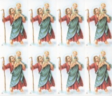 St. Christopher 8-UP Holy Card