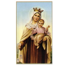 Our Lady of Mt Carmel 8-UP Holy Card