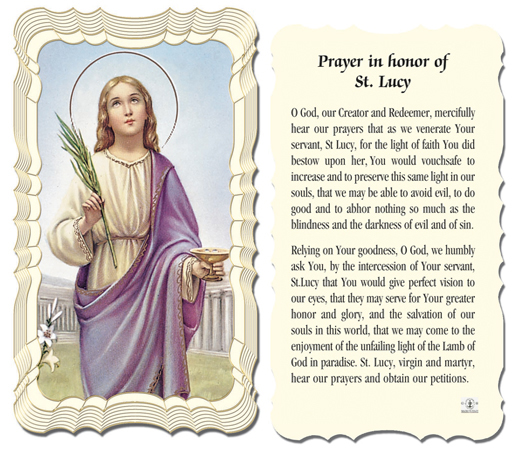 Prayer in honor of St. Lucy