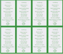 Irish Blessing 8-UP Holy Card