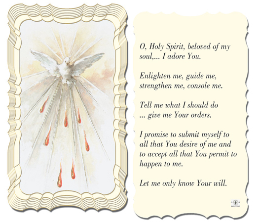 O Holy Spirit Beloved Holy Card