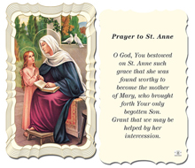 Prayer to St. Anne Holy Card