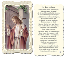 In Time of Loss with Good Shepherd Holy Card