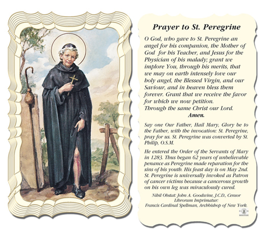 Prayer to St. Peregrine Cancer Prayer