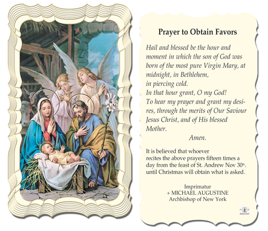Prayer to Obtain Focus  Nativity