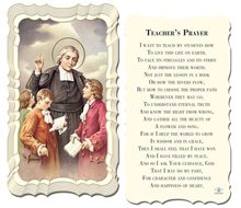 Teacher's Prayer John B LaSalle Holy Card