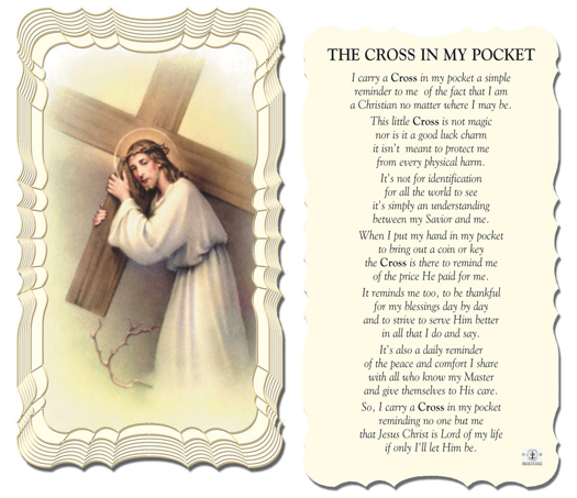 The Cross in My Pocket Holy Card