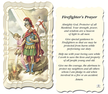 St. Florian Firefighter's Prayer Holy Card
