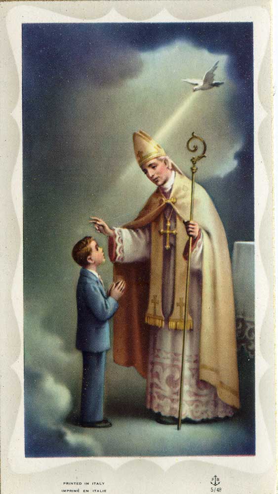 Confirmation Holy Card - Boy