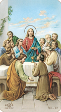 Last Supper Holy Cards