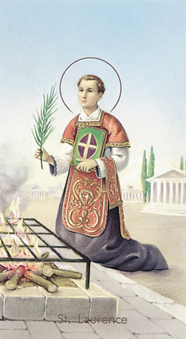 St. Laurence Holy Cards