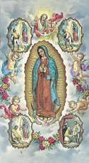 O.L. of Guadalupe with 4 Visions