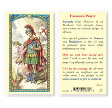 St Florian Laminated Holy Card.