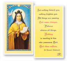 St. Teresa's Bookmark
