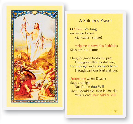 Soldiers Prayer 01 6205 Tonini Church Supply