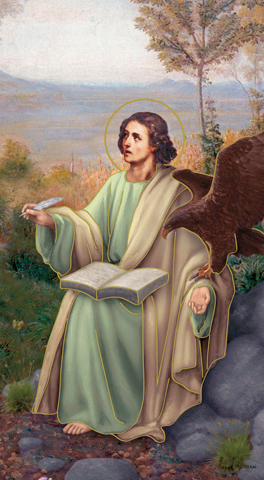 St. John the Evangelist Paper Holy Card